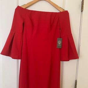 Vince Camuto off the shoulders Red Dress